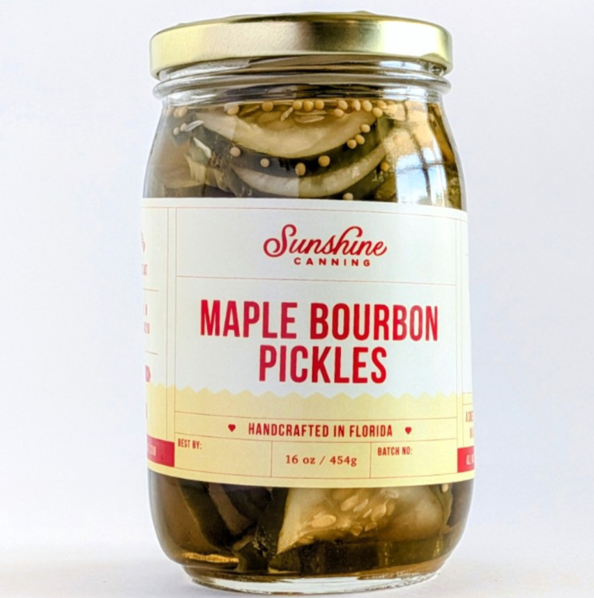 Maple Bourbon Pickles